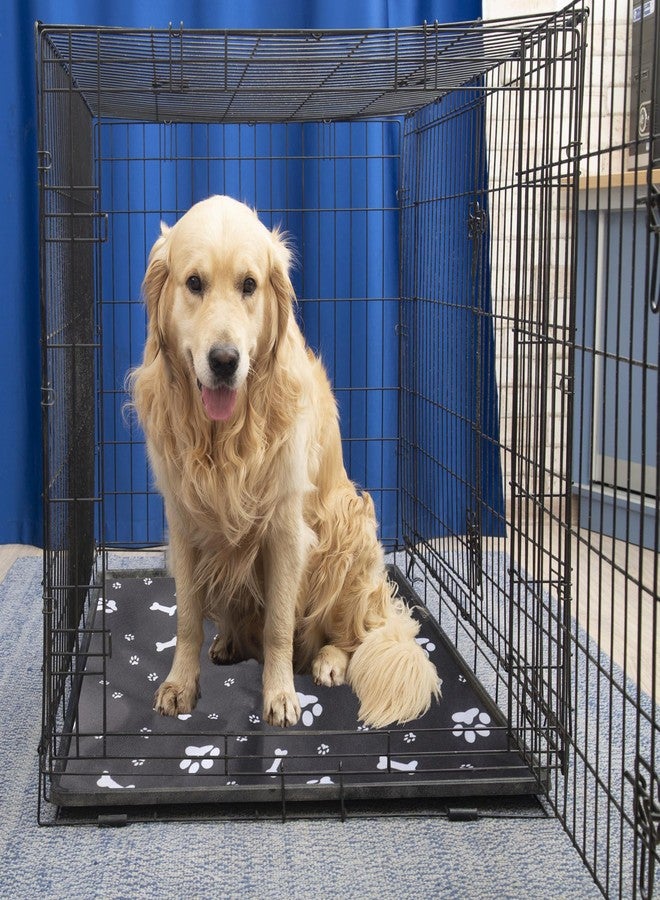 Klmnop Washable Dog Crate Pan Cover, Reversible Cool Side & Warm Side Dog Bed Liner for 36 Inch Pet Cage, Pan Cover Only(Grey) - Image 5